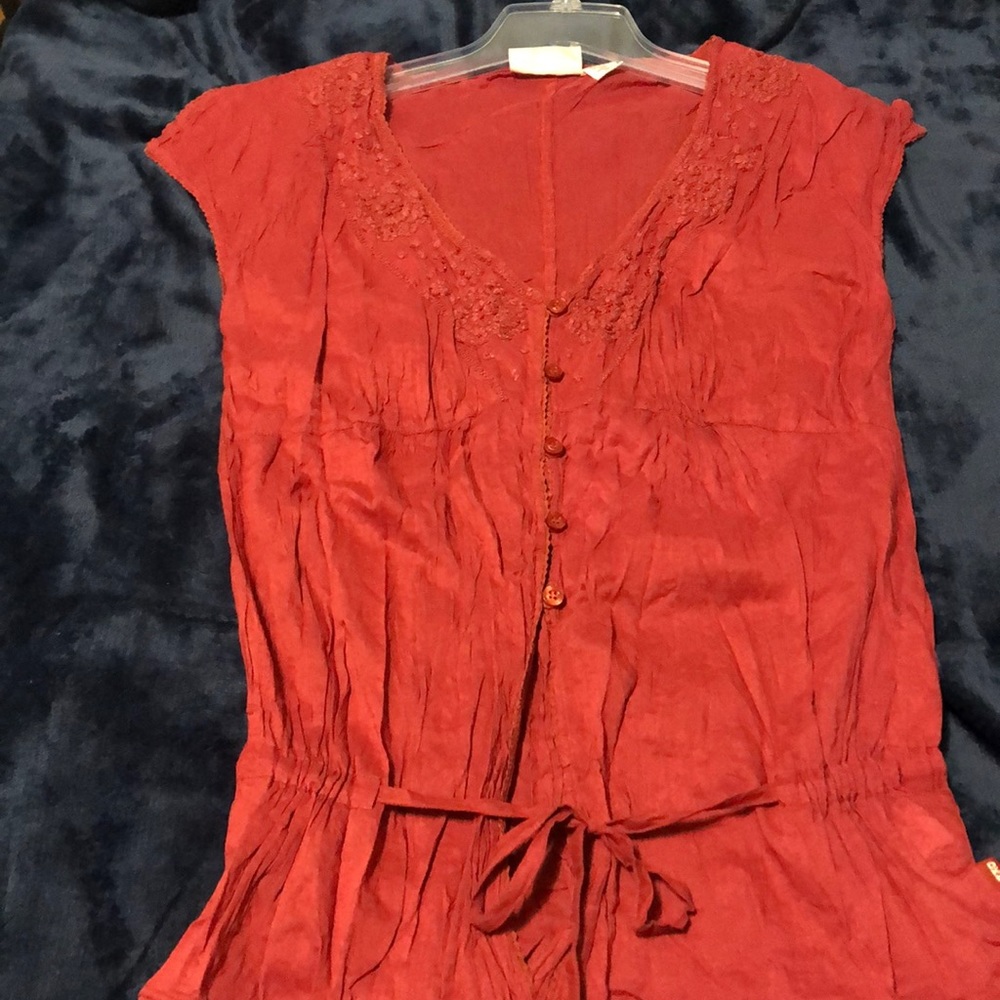 DKNY JEANS medium button down top